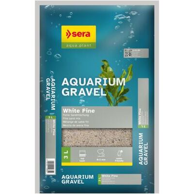 Aquarium Gravel White Fine 3 L