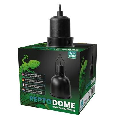 REPTO DOME E27 FASSUNG 14CM SCHWARZ