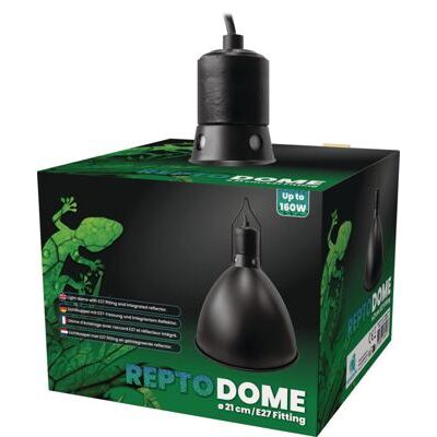 REPTO DOME E27 FASSUNG 21CM SCHWARZ