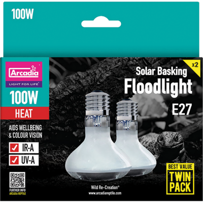 ARC FLOODL 100W TWINPACK