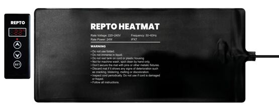 REPTO HEIZMATTE MIT THERMOSTAT 24 WATT 45X20 CM