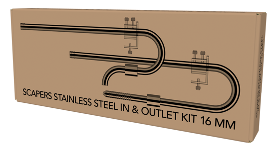 SF SCAPERS EDELSTAHL IN&OUTLET KIT 16 MM