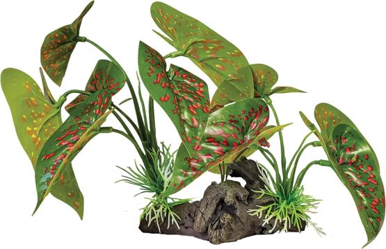 REPTO PLANT ON DECO ELEPHANT RED