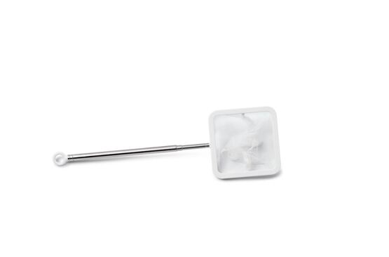 Teleskopnetz weiß eckig