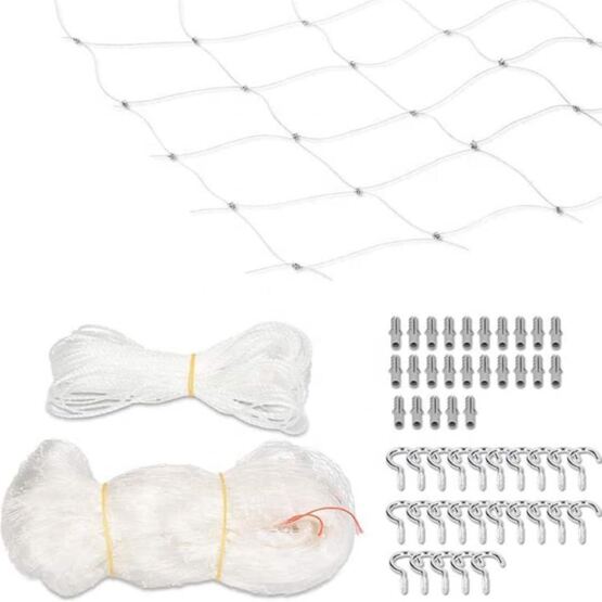 Set 4 x 3 m transparent CATNETZ