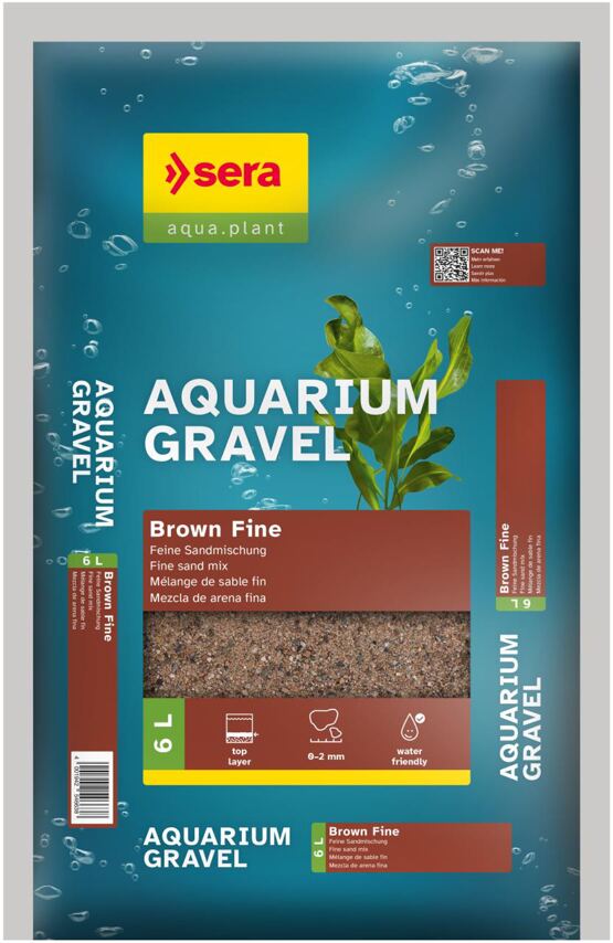 Aquarium Gravel Brown Fine 6 L