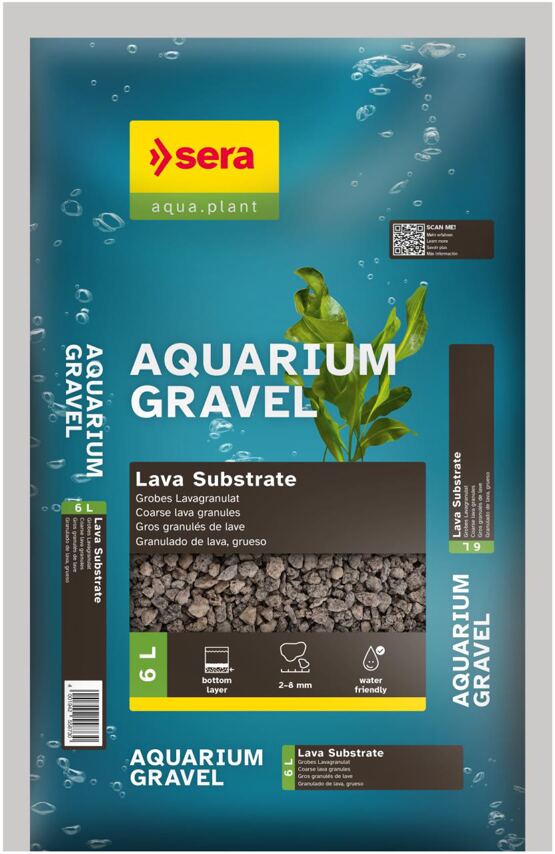 Aquarium Gravel Lava Substrate 6 L
