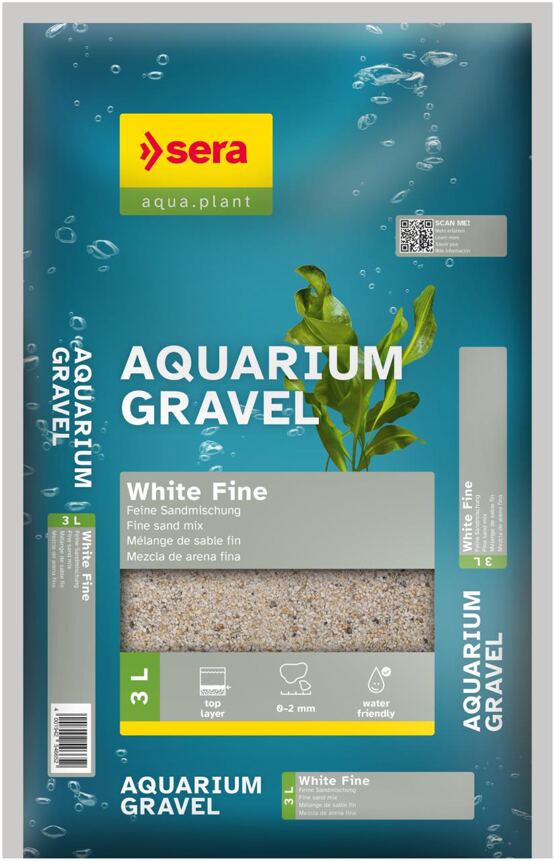 Aquarium Gravel White Fine 3 L