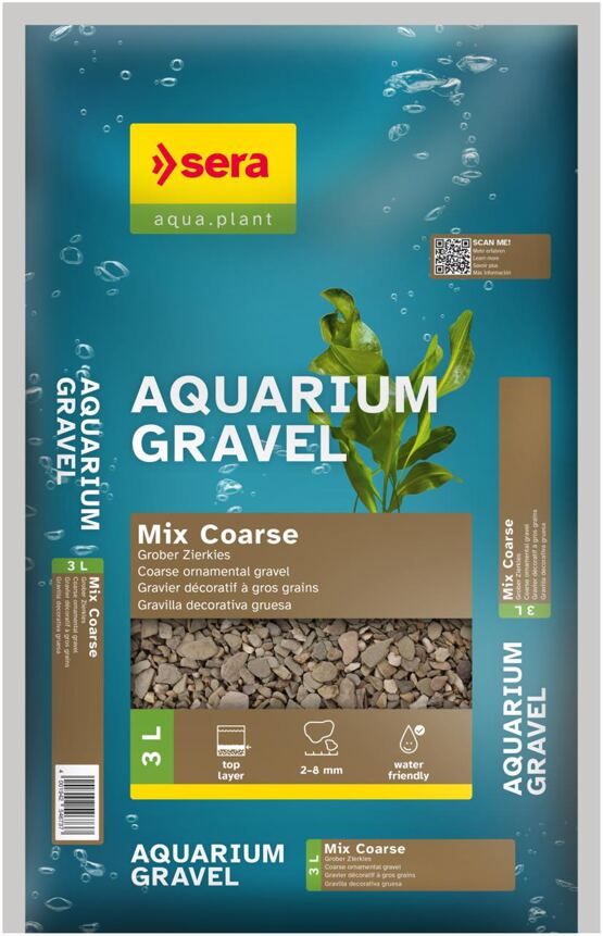 Aquarium Gravel Mix Coarse 3 L