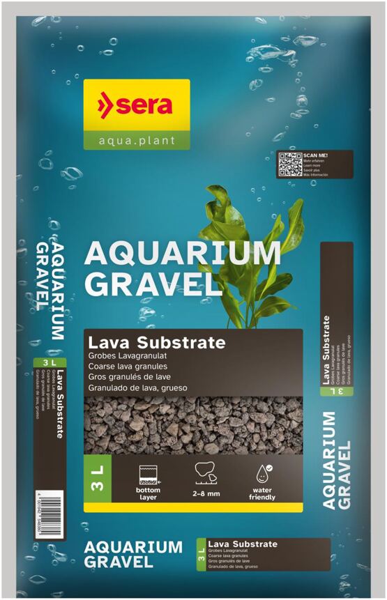 Aquarium Gravel Lava Substrate 3 L