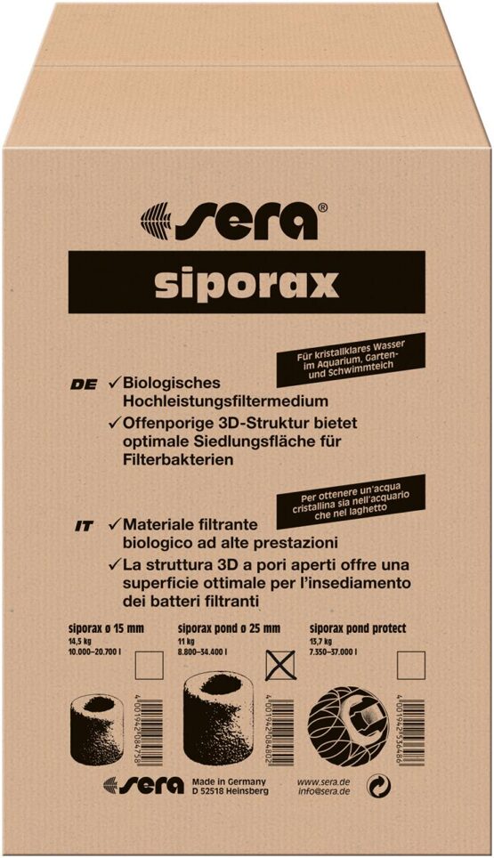 sera siporax pond Professional 25 mm 50.000 ml (11 kg)